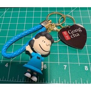 Gong Cha Peanuts Lucy Key Chain 75th Anniversary of Peanuts